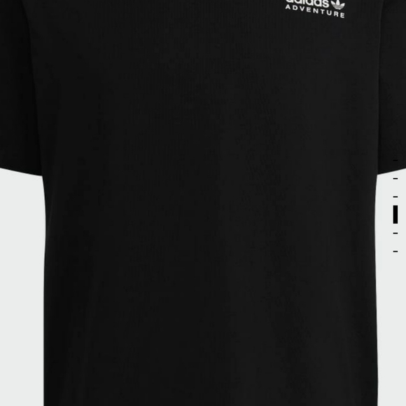adidas Originals Adventure Mountain Back Men's T-shirt Black White - Picture 6 of 9